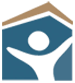 Footer Column 3: house with person element from logo