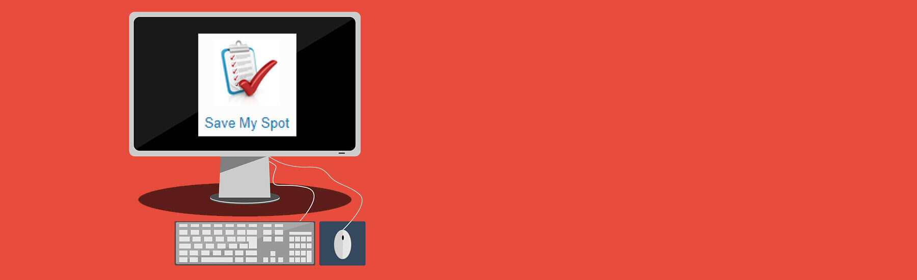 Save My Spot - Computer Graphic - Feature Banner