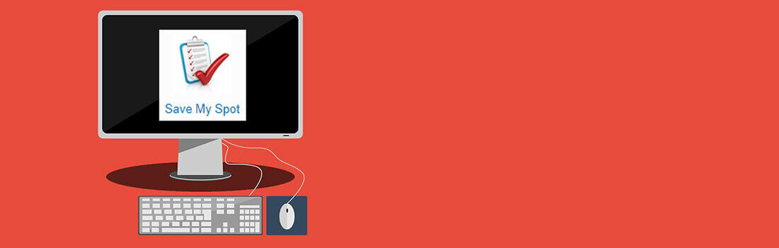 Save My Spot - Computer Graphic - Small Banner